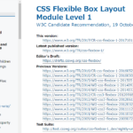 W3C Flexible Box ドキュメント